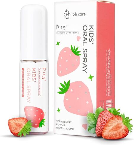 oh care Mouth Spray for Kids Toddler Toothpaste Helper Fluoride Free Baby Toothpaste Oral Care for Newborns to Age 12(Citrus) in Kuwait