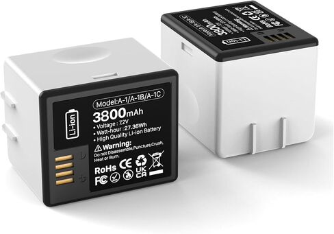 2pack 3800mAh Long-Life for Arlo pro Battery, 2026 Upgrade Rechargeable Battery Compatible with Arlo Pro/Pro 2 Camera in Kuwait