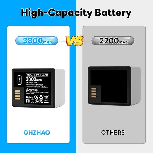 2pack 3800mAh Long-Life for Arlo pro Battery, 2026 Upgrade Rechargeable Battery Compatible with Arlo Pro/Pro 2 Camera in Kuwait