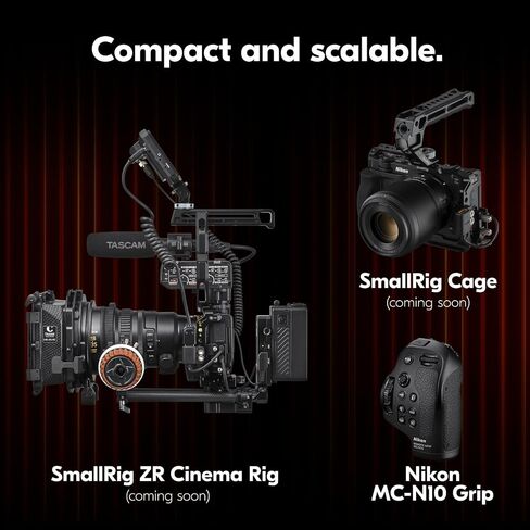 Nikon ZR Cinema Camera 6K Full-Frame with 24-50mm Lens Kit, RED Color Science, Deco Gear Photography Bag, Microphone, Monopod, 128GB Memory Card, Software & Accessories, USA Warranty in Kuwait