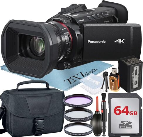 Panasonic HC-X1600 Camcorder with 64GB Memory Card + Tripod + Case Accessory Bundle in Kuwait