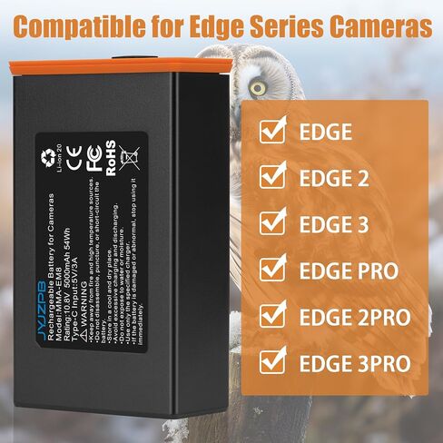 JYJZPB 4 Pack Rechargeable for Moultrie Edge 2 Battery Pack+4 Port Charger | Compatible with Moultrie Cellular Trail Camera EDGE,EDGE 2,EDGE 3,EDGE PRO,EDGE 2 PRO,EDGE 3 PRO,USB-C Solar Panels Charging in Kuwait