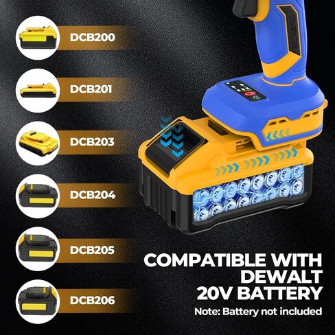 Cordless Reciprocating Saw Compatible with Dewalt 20V Battery(No Battery) | Brushless Sawzall with 3500 SPM,Tool-Free Blade Change, LED Work Light, 4 Blades for Wood, Metal and PVC Cutting in Kuwait