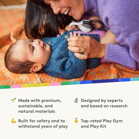 LOVEVERY, The Newborn Gift Set, Play Gym with Sensory Strands and Looker Play Kit, Baby Development Essentials, Ages 0+ in Kuwait