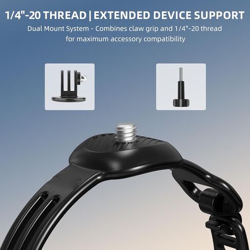 Camera Expansion Mount Bracket Holder, Expandable Accessory Mounting Adapter with Silicone Strap for Air 3S Air 3 Pro Drone and Go 3 Action 5 Ca in Kuwait