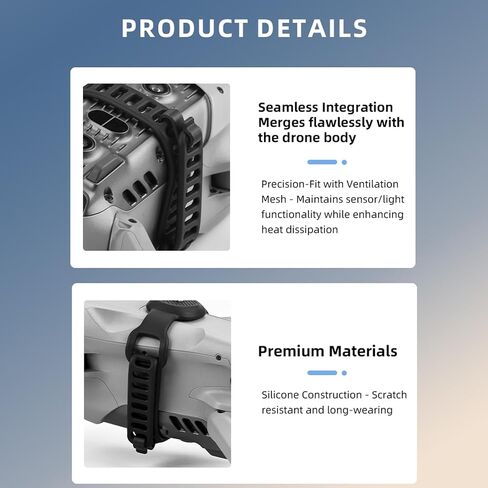 Camera Expansion Mount Bracket Holder, Expandable Accessory Mounting Adapter with Silicone Strap for Air 3S Air 3 Pro Drone and Go 3 Action 5 Ca in Kuwait