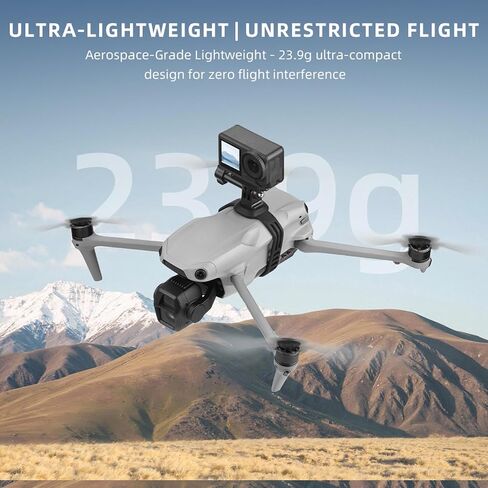 Camera Expansion Mount Bracket Holder, Expandable Accessory Mounting Adapter with Silicone Strap for Air 3S Air 3 Pro Drone and Go 3 Action 5 Ca in Kuwait
