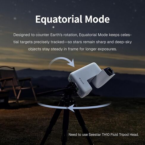 Seestar S30 Pro Smart Telescope Bundle with TH10 Head & TC20 Tripod, EQ Mode Supported in Kuwait