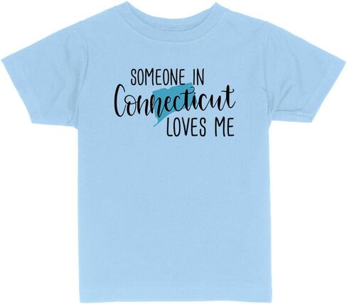 Someone in Connecticut Loves Me Toddler Kids T-Shirt in Kuwait