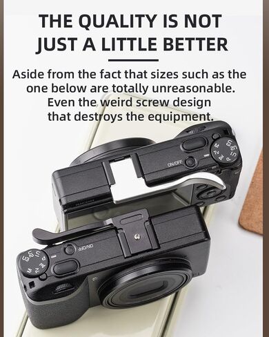 Finger Grip for Ricoh GR III/GR IIIx,CNC Precision Machined, Ultra-Thin, Avoids Button Design in Kuwait