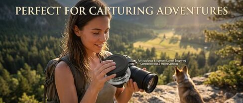 E-Z Auto Focus Adapter for Sony E to Nikon Z Mount | Convert Sony E to Nikon Z with full AF, IS, EXIF, CNC alloy, zero image loss, fits Z5/Z6/Z7/Z8/Zfc. in Kuwait