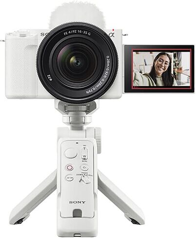 Sony Gp VPT3 Wireless Shooting Grip Tripod with Detachable Remote (White) | 3-in-1 Shooting Grip and Tripod with Detachable Rmt-Vp2 Bluetooth Remote, Supports Up to 1.5 Kg, Dust and Moisture Resistant in Kuwait