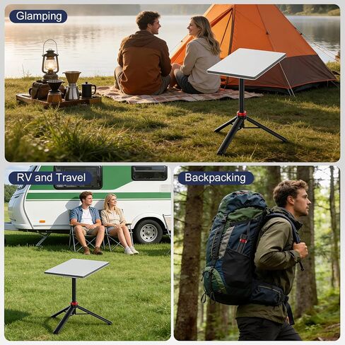 Starlink Mini Tripod with Aluminum Tripod Adapter Compatible with New & Old Pipe Adapters, Lightweight and Portable Tripod Stand for Outdoor Camping, Hiking, RV Travel, Starlink Mini Accessories in Kuwait