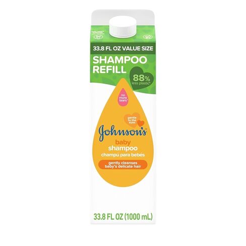 Johnson's Baby Head-To-Toe Body Wash and Shampoo Refill Duo, Tear-Free & Hypoallergenic Baby Body Wash & Shampoo for Newborn’s Sensitive Skin & Hair, Value Size Refill Bottles, 33.8 fl. oz in Kuwait