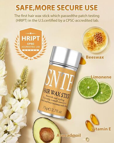 Samnyte Hair Wax Stick, Gel Tamer for Flyaways, Nourishing Slick Stick Pomade for Women & Kids, Slick Back & Styling Cream, Hair Styling Accessories for Teen Girls Gifts, 2.7 Fl Oz | Nourishing in Kuwait