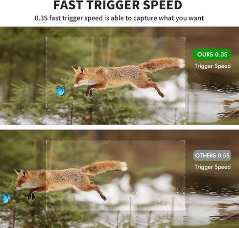WOSPORTS Mini Trail Camera 2 Pack 24MP 1080P HD,Game Camera Motion Activated with IR Night Vision Waterproof Video Deer Cam for Outdoor Wildlife Monitoring in Kuwait