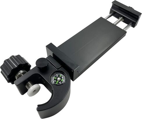 Heavy Duty Survey Pole GPS Tablet Clamp w Compass for iPad mini, 4.9"-5.9" | Sturdy claw bracket, adjustable width 11.5cm-15cm, built-in compass, mount for tablet & survey data collectors in Kuwait