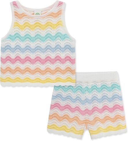 Little Me Clothes for Baby Girls' Cherry Pointelle Set, 3 to 12 Months in Kuwait