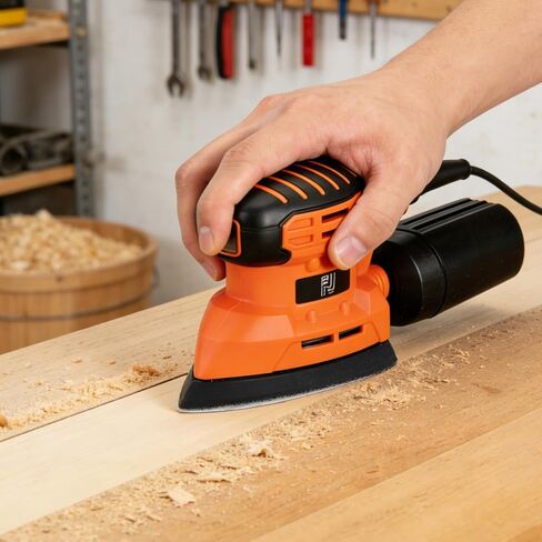 Hedume 130 Pcs Oscillating Tool Detail Sanding Pads Kit, 125 Pcs Sandpaper (60/80/120/180/240 Grit) and 5 Pcs Triangle Sanding Pads, Multitool Sandpaper for Wood/Plaster Other Surfaces Polish Sanding in Kuwait