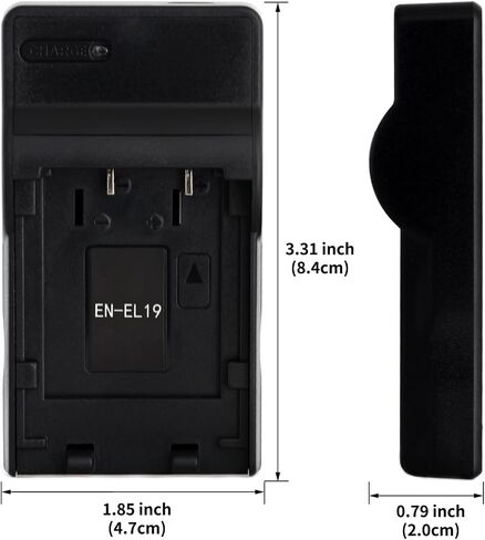 Norifon EN-EL19 USB Charger for Nikon Coolpix S33, S7000, S6900, S2800 | Compaitible with Nikon Coolpix S100, S3100, S4100, S4300, S5200, S6500 Camera in Kuwait