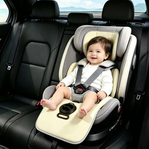 Baby Stroller Cooling Pad with 5 Ice Packs, Portable Ice Water Circulation Car Seat Cooling Pad, USB Powered, Fits Strollers, Car Seat, High Chair, Bassinet - Summer Outdoor Essential in Kuwait