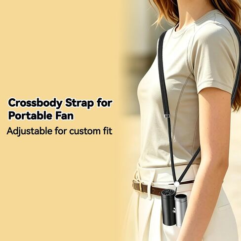 VANEST Adjustable Crossbody Strap Compatible with Shark ChillPill Portable Fan, Lanyard Adjustable Buckle Anti-Theft & Ant-Drop, Hands Free Portable Fan Accessories for Daily & Outdoor Activities in Kuwait