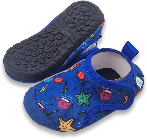 Dotty Fish Kids Swim Shoes - Water & Beach Shoes, Non-Slip, Quick-Dry | Barefoot, Lightweight, Flexible, Rubber sole, Adjustable closure in Kuwait