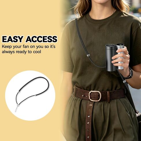 VANEST Adjustable Crossbody Strap Compatible with Shark ChillPill Portable Fan, Lanyard Adjustable Buckle Anti-Theft & Ant-Drop, Hands Free Portable Fan Accessories for Daily & Outdoor Activities in Kuwait