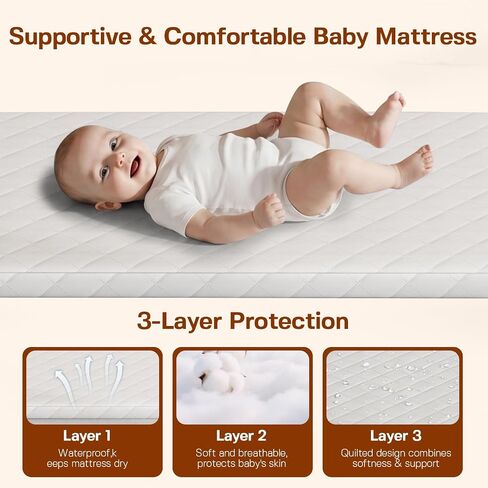 3 in 1 Baby Bassinet Bedside Sleeper, Gentle Rocking Bassinet with Wheels, Adjustable Heights, Full Breathable Mesh, Soft Mattress & Storage Basket, Stable and Secure Crib for Newborns in Kuwait