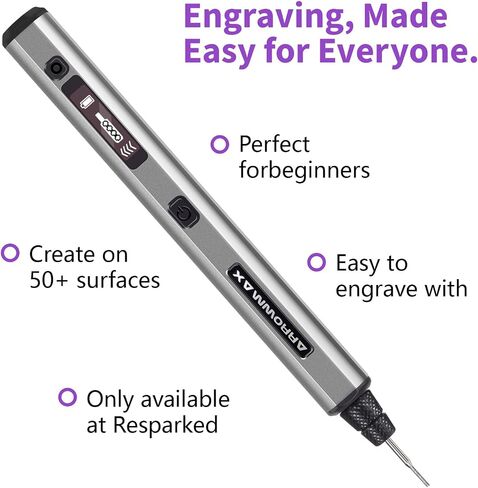 AM ARROWMAX Mini Cordless Rotary Tool Kit, 5 Speed, 30000 RPM, 42 Accessories with Aluminum Case, Engraving Pen, for 3D Printer Sanding, Polishing, Drilling, Carving, DIY Crafts, Type-C Charging Port in Kuwait