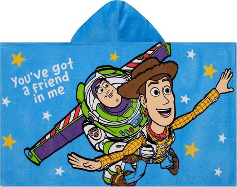 Disney Toy Story Towel, Woody and Buzz Lightyear Boys Towel, Hooded Kids Towels, One Size in Kuwait