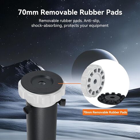 SVBONY SV225H Telescope Tripod Riser Azimuth Mount Riser, 240mm Height Boost, Dual 3/8"-16 UNC Threads Compatible with SV225 Mount and SV225T Tripod, 1000g Lightweight, for Astronomical Observations. in Kuwait