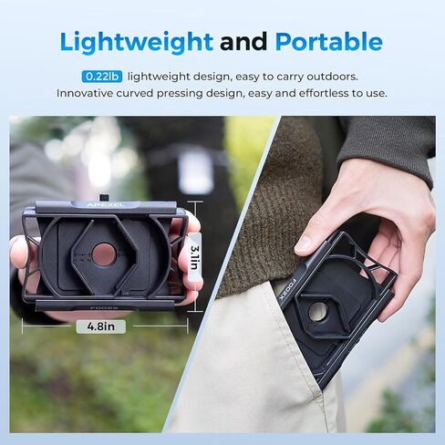 Telescope Phone Adapter, Upgraded Rotatable 360° Binocular Photo Adapter for Android & iPhone,Smartphone Holder Mount for Telescope,Monocular,Binocular,Spotting Scope,Microscope with Bluetooth Shutter in Kuwait