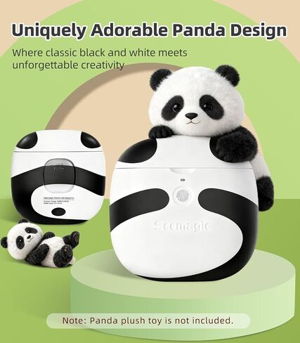 Electric Nail Clipper Trimmer for Fingernails, Seemagic 3 in 1 Rechargeable Automatic Nail Clippers Adults Seniors Kids with LED Light & 2 Speeds - Safe for Kids & Toddlers, Panda in Kuwait