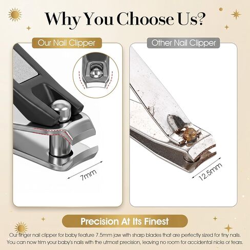 YUXIANLB Kids Nail Clippers for Infants, Small Jaw Precise Baby Nail Trimmer Fingernail Clippers Precision Grooming Tool for Baby’s Tiny Fingernails and Toenails for Infant Toddler Baby Kids in Kuwait