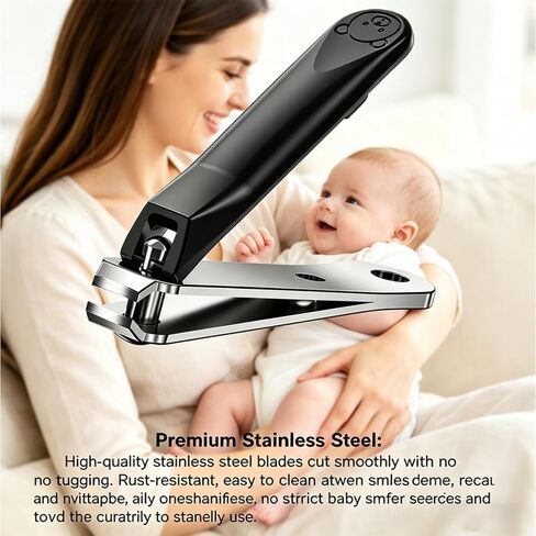 Baby Nail Clippers and File Set - Stainless Steel Kids Nail Trimmer with Nano Glass Nail File for Newborn Infant Kids,Toddler, Small Jaw Safe Rounded Tips Baby Nail Care Kit in Kuwait