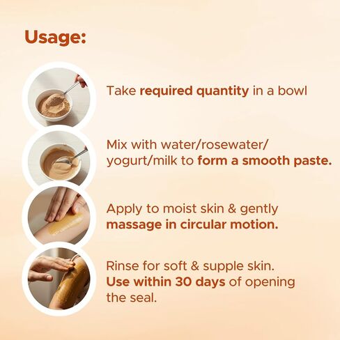 Baby Organo Babyorgano Natural Ubtan For Skin Tan Removal L Bath Powder For Kids And Women L Soft Glowing Skin With Green Gram L Sandalwood And Turmeric L 100% Ayurvedic Fdca Approved - 100 g in Kuwait