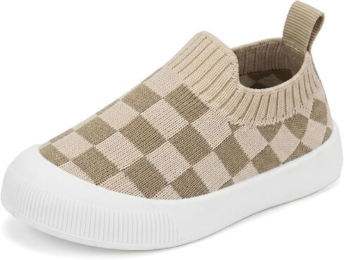 Baby Toddler Shoes Boys Girls First Walking Infant Sneakers Slip on Breathable Non-Slip Sock Shoes for 6-24 Months 2-3 Years Babies in Kuwait