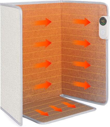 Under Desk Warmer Portable Space Heater, Leg Warmer Foot Warmer for Office & Home, Whisper Heat Foldable Energy Efficient With Thermostat Timer Auto Shut Off in Kuwait