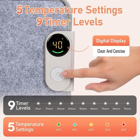 Under Desk Warmer Portable Space Heater, Leg Warmer Foot Warmer for Office & Home, Whisper Heat Foldable Energy Efficient With Thermostat Timer Auto Shut Off in Kuwait