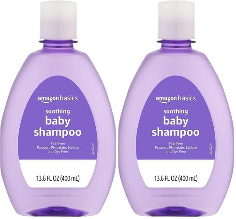 Amazon Basics Baby Shampoo, Lavender & Chamomile Scented, 13.60 Fl Oz (Pack of 2) in Kuwait