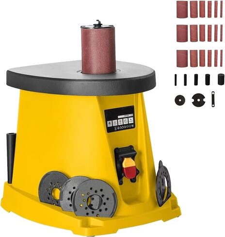 Desktop Column Sanding Machine, 450W Electric Oscillating Spindle Sander,Electric Drum Sander for Woodworking Projects in Kuwait