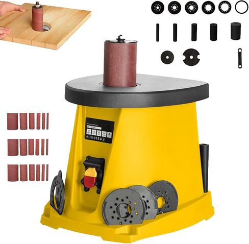 Oscillating Spindle Sander, 450W Electric Column Sanding Machine with 5 Pcs Sanding Sleeves,for Woodworking and DIY Projects in Kuwait