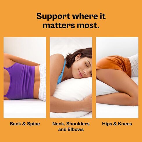 Marshmalloo Body Pillow, Neck & Shoulder Support, Cooling, Side Sleeper | Great for Pregnant Women, Adjustable Comfort with Cooling Technology for Longer, Pain Free Sleep in Kuwait