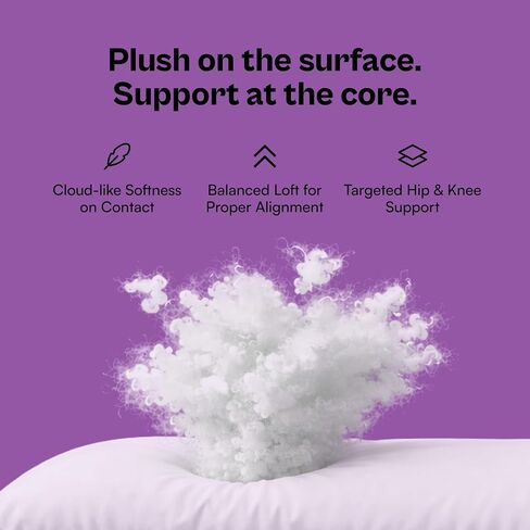 Marshmalloo Body Pillow, Neck & Shoulder Support, Cooling, Side Sleeper | Great for Pregnant Women, Adjustable Comfort with Cooling Technology for Longer, Pain Free Sleep in Kuwait