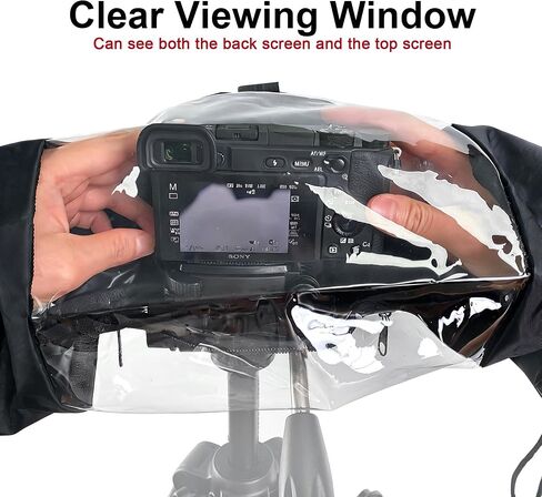 BlingKingdom Waterproof Camera Rain Cover, Professional Sleeve Dust Proof Protector Photography Camera Accessories for Canon Nikon Sony DSLR and Mirrorless Cameras in Kuwait