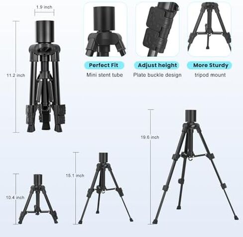 Datop Starlink Mini Tripod Mount with Pipe for Starlink Mini Case Ultra-Light Portable Storage for Starlink Mini Accessories,Portable for Outdoor Travel,Camping and RVing in Kuwait