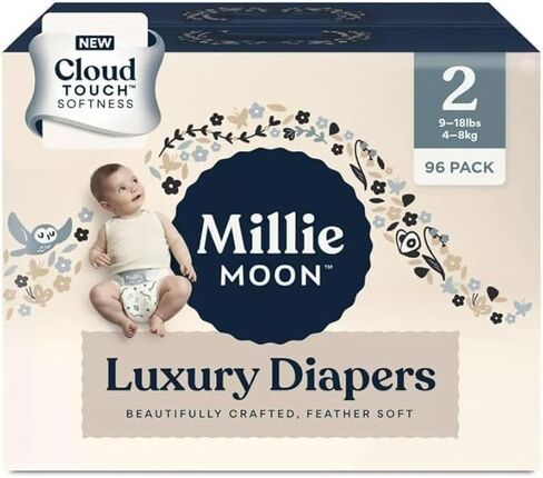 Millie Moon Luxury Diapers - Size 2 and 96ct in Kuwait