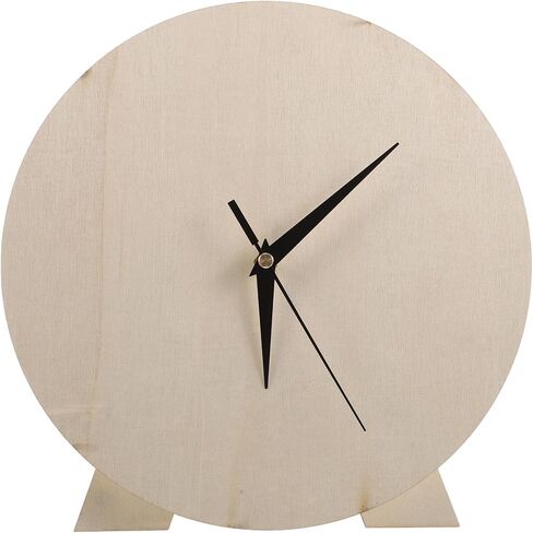 balacoo Blank Wooden Clock Dial for Painting, Round DIY Clock Face Educational Tool with Unique Natural Aesthetic Design, in Classroom or Nursery Decoration in Kuwait