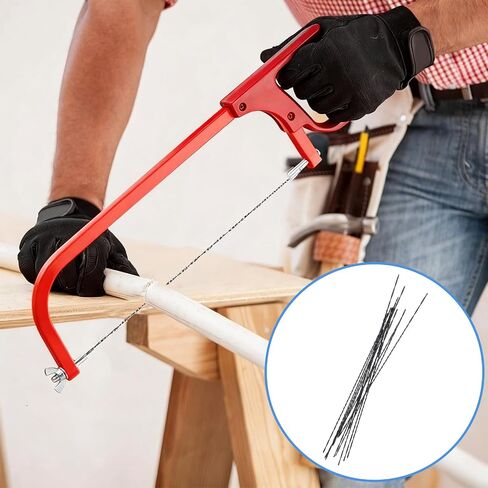 12 Pcs Spiral Scroll Saw Blades #5, 5 inch Plain End Metal Blades for Wood Cutting, Curved Saw Blades for Jewelry Wood Metal Plastic Cutting Sawing Carve in Kuwait